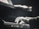 person playing piano